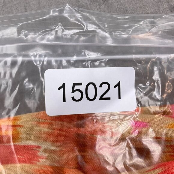 Tahari ASL Dress Women 8 Orange‎ Brown Sheath Short Boho Aztec Boho Gypsy Linen - Picture 11 of 11